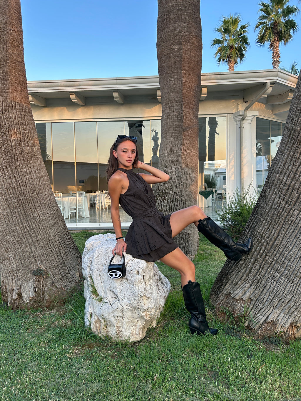 Mini dress sangallo America