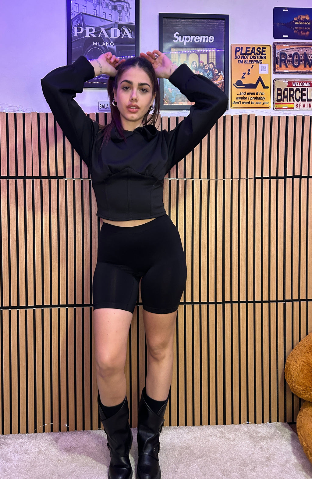 Felpa corsetto