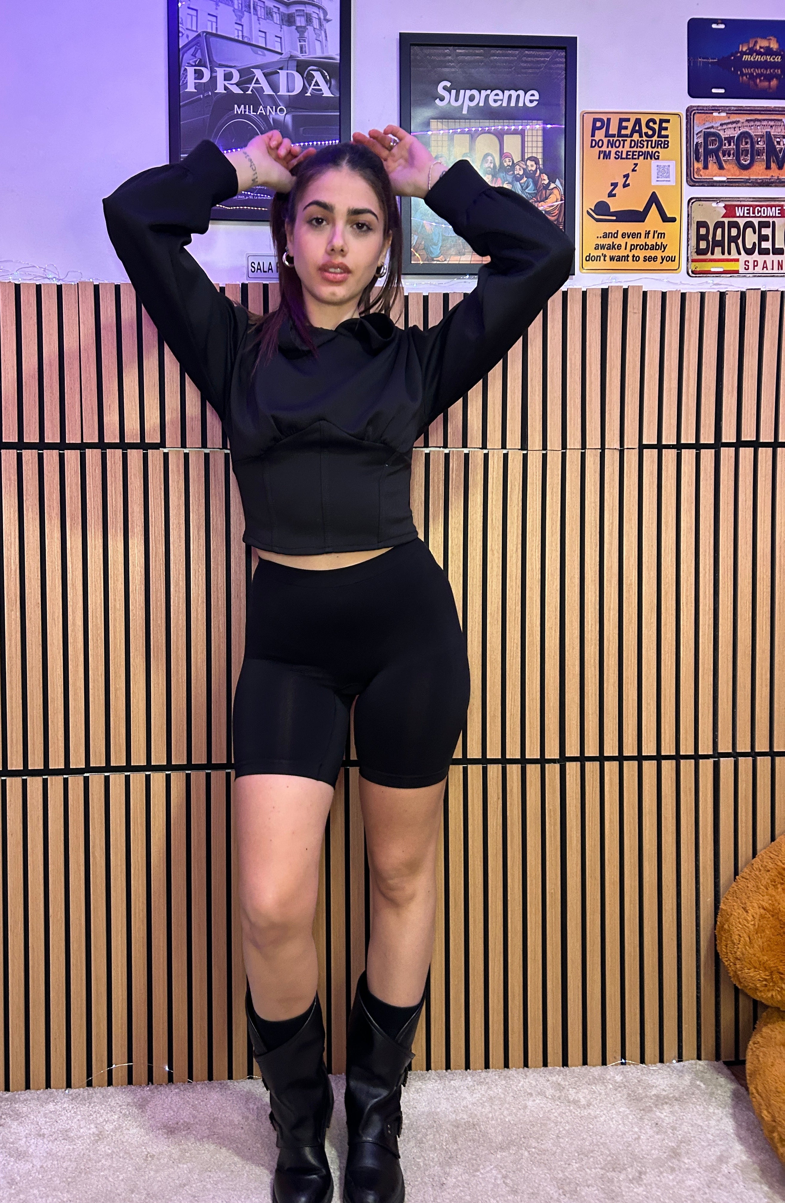 Felpa corsetto