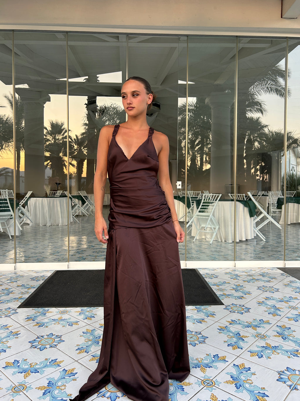Dress zahira marrone
