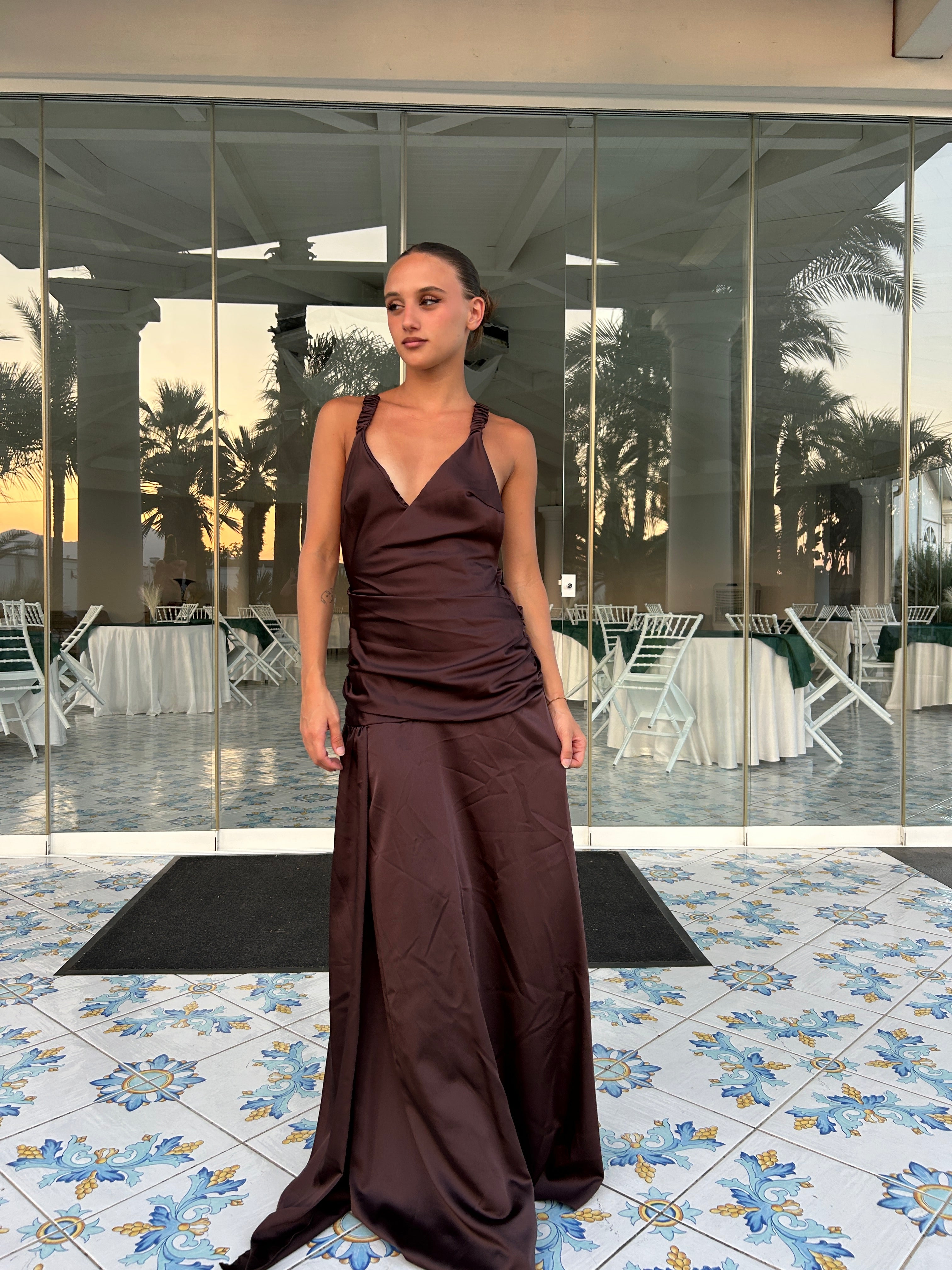 Dress zahira marrone