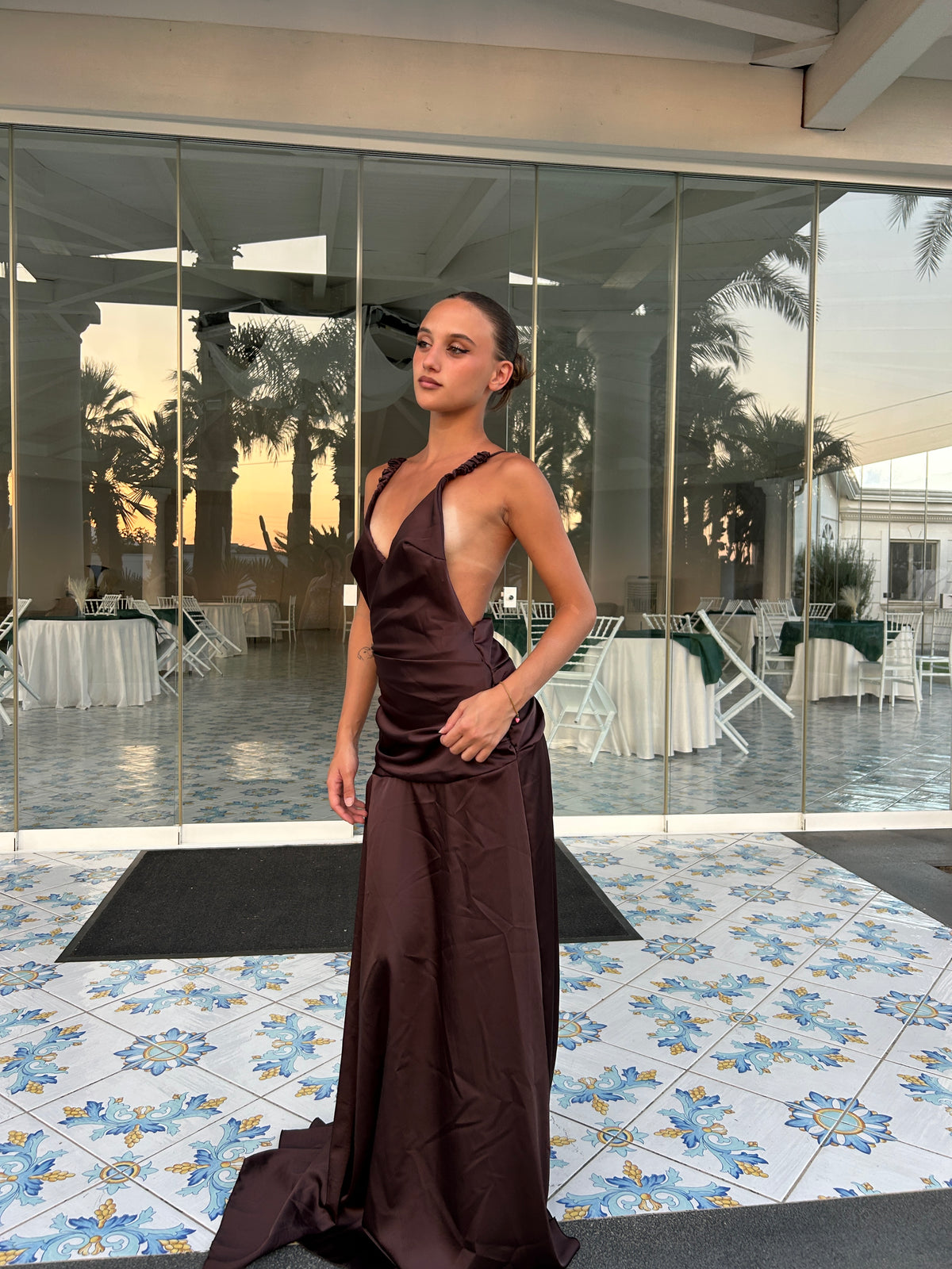 Dress zahira marrone