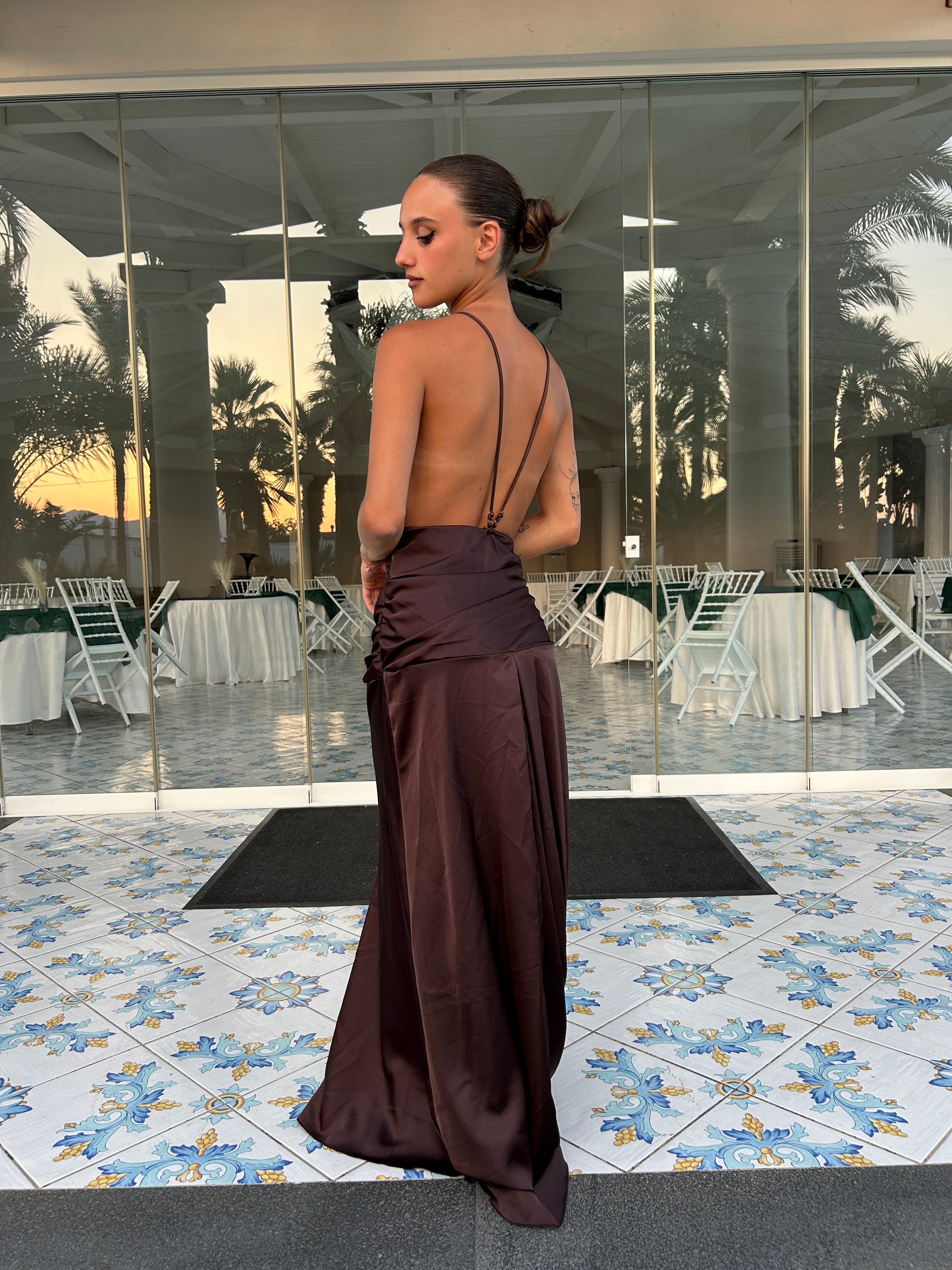 Dress zahira marrone