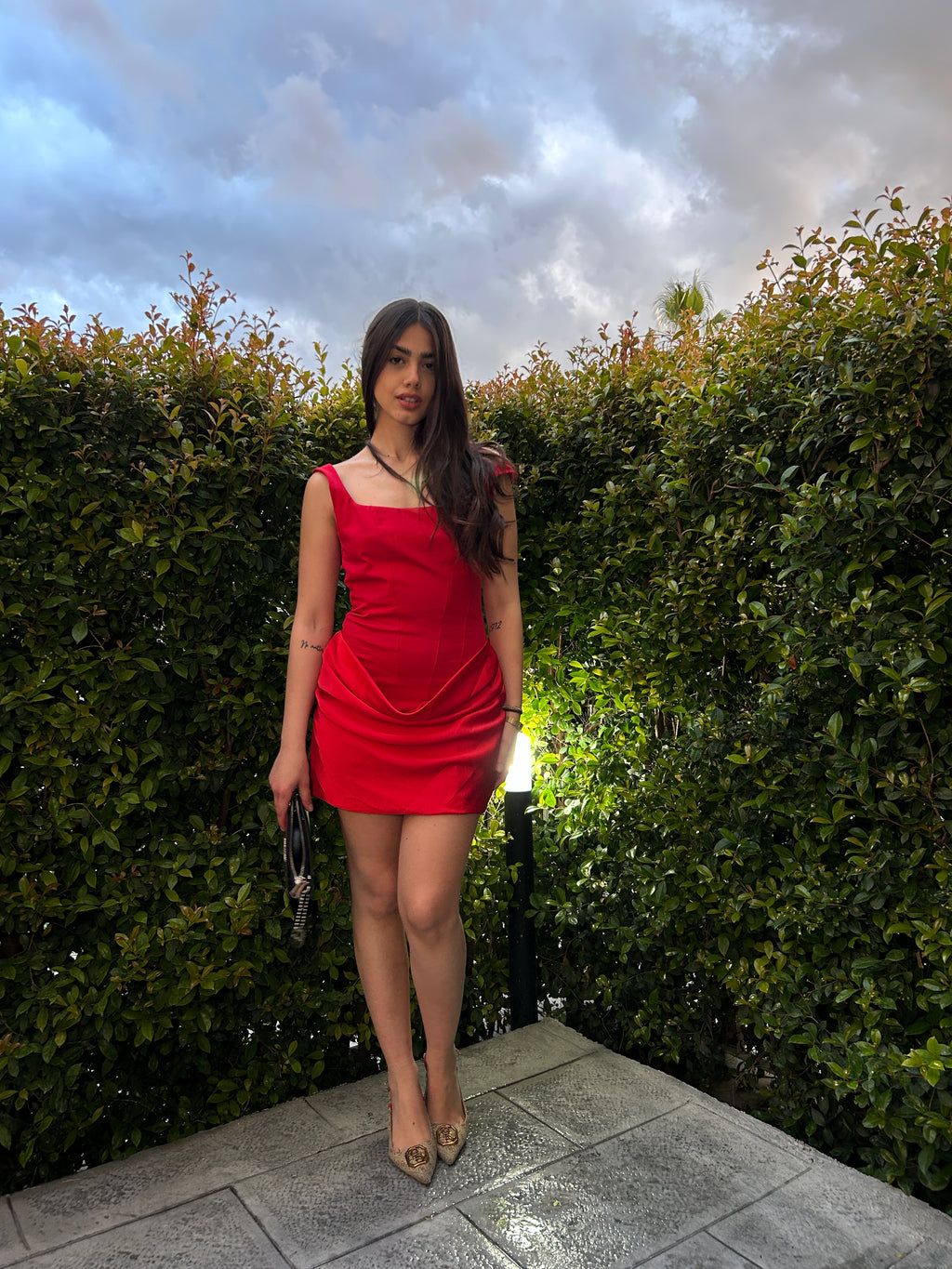 Dress Velvet rosso