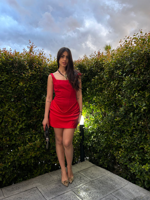 Dress Velvet rosso