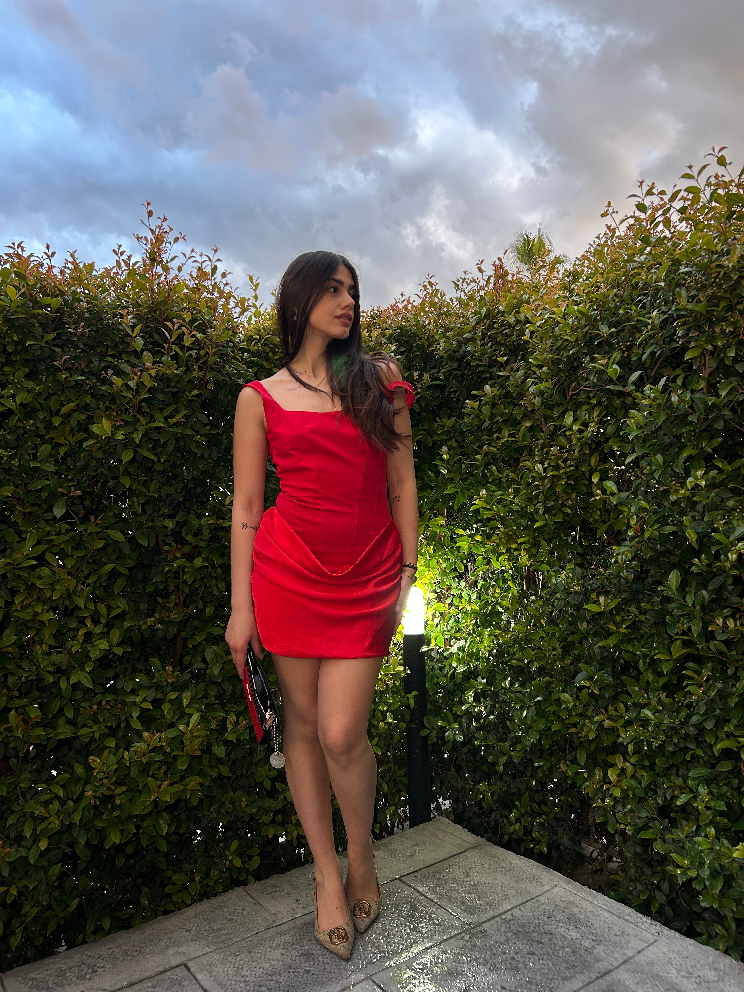 Dress Velvet rosso