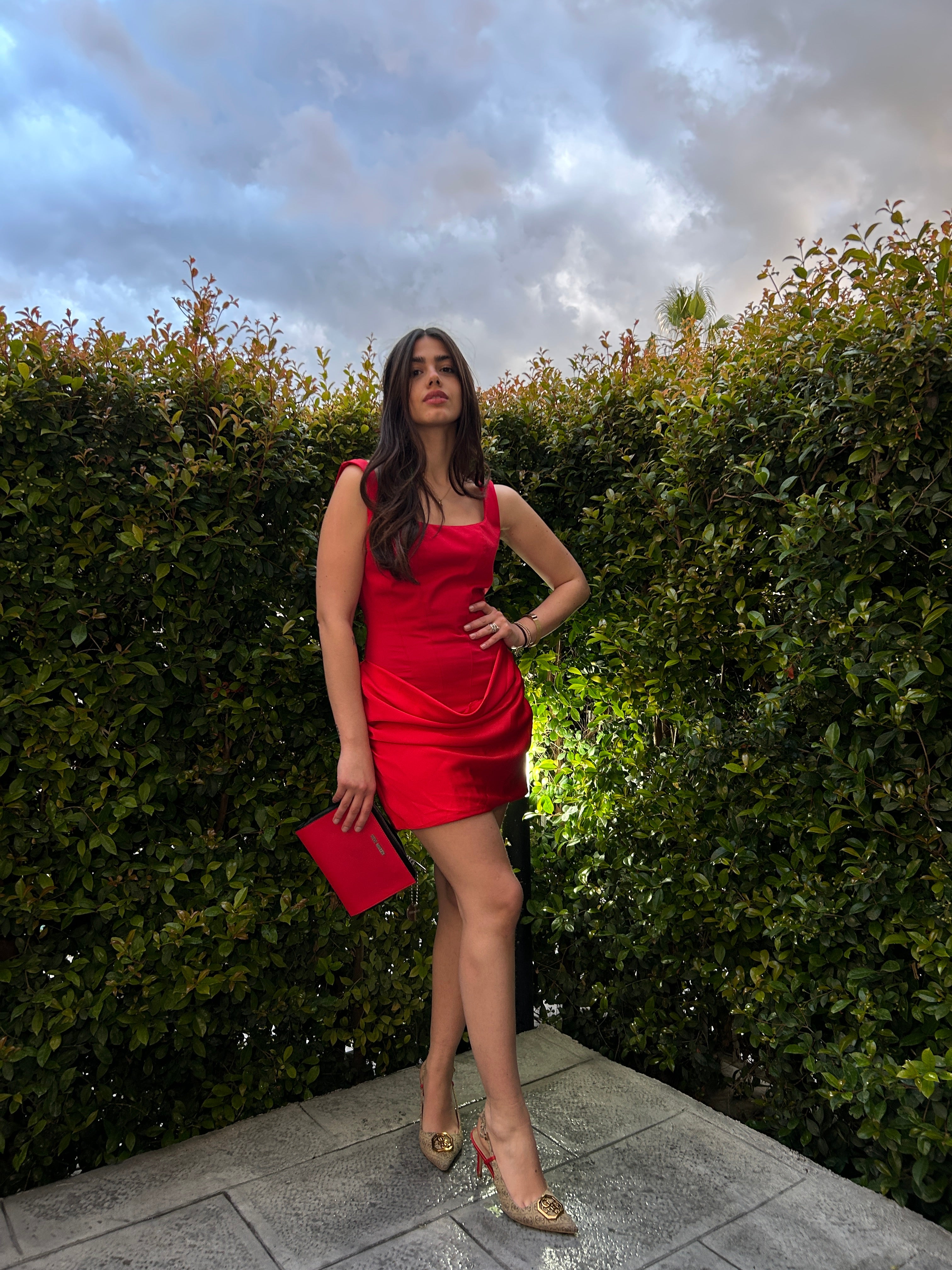 Dress Velvet rosso