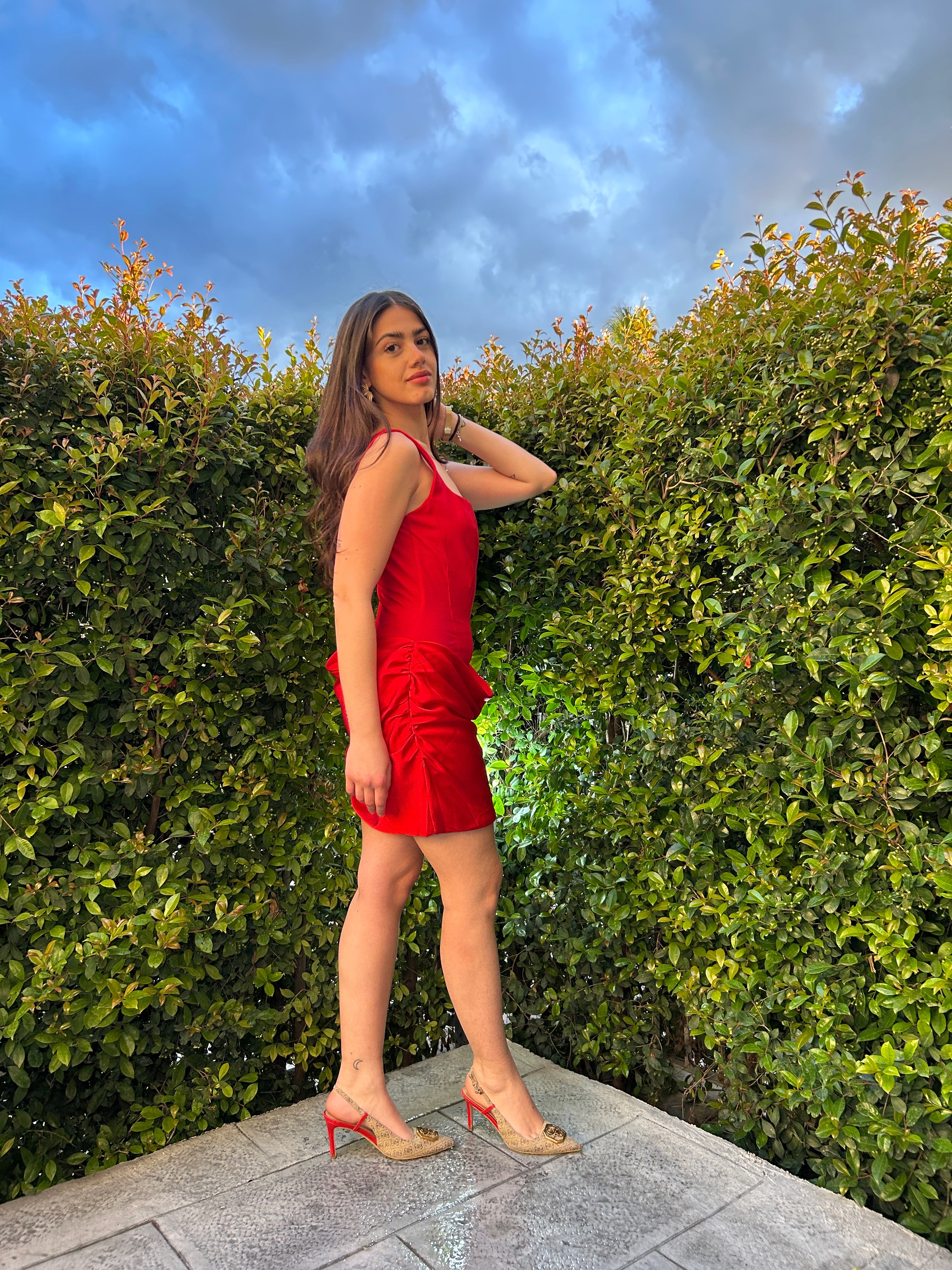 Dress Velvet rosso