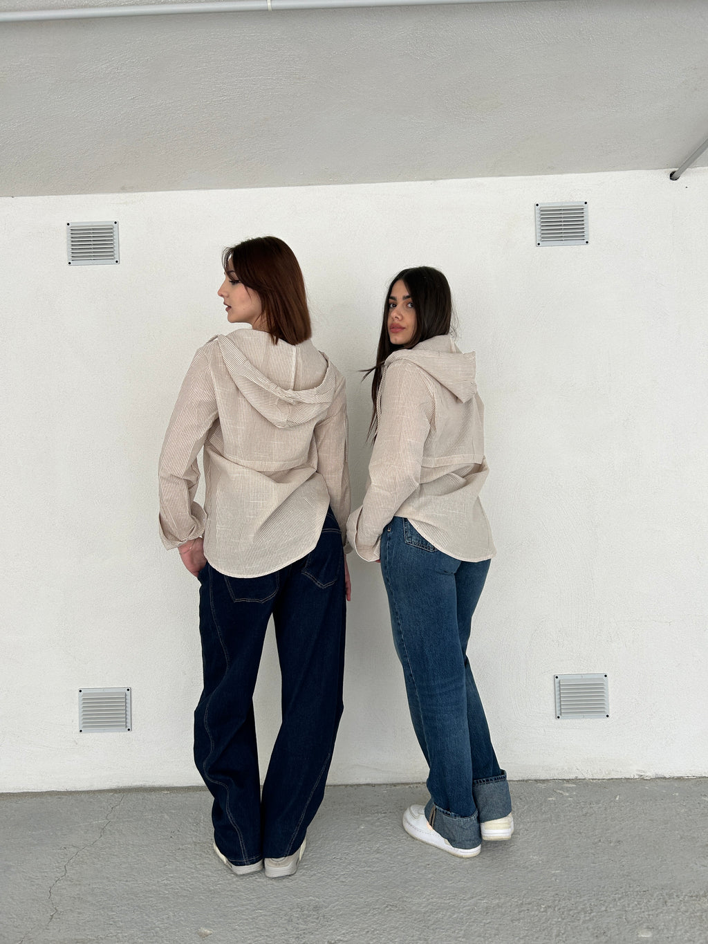 Camicie unisex beige
