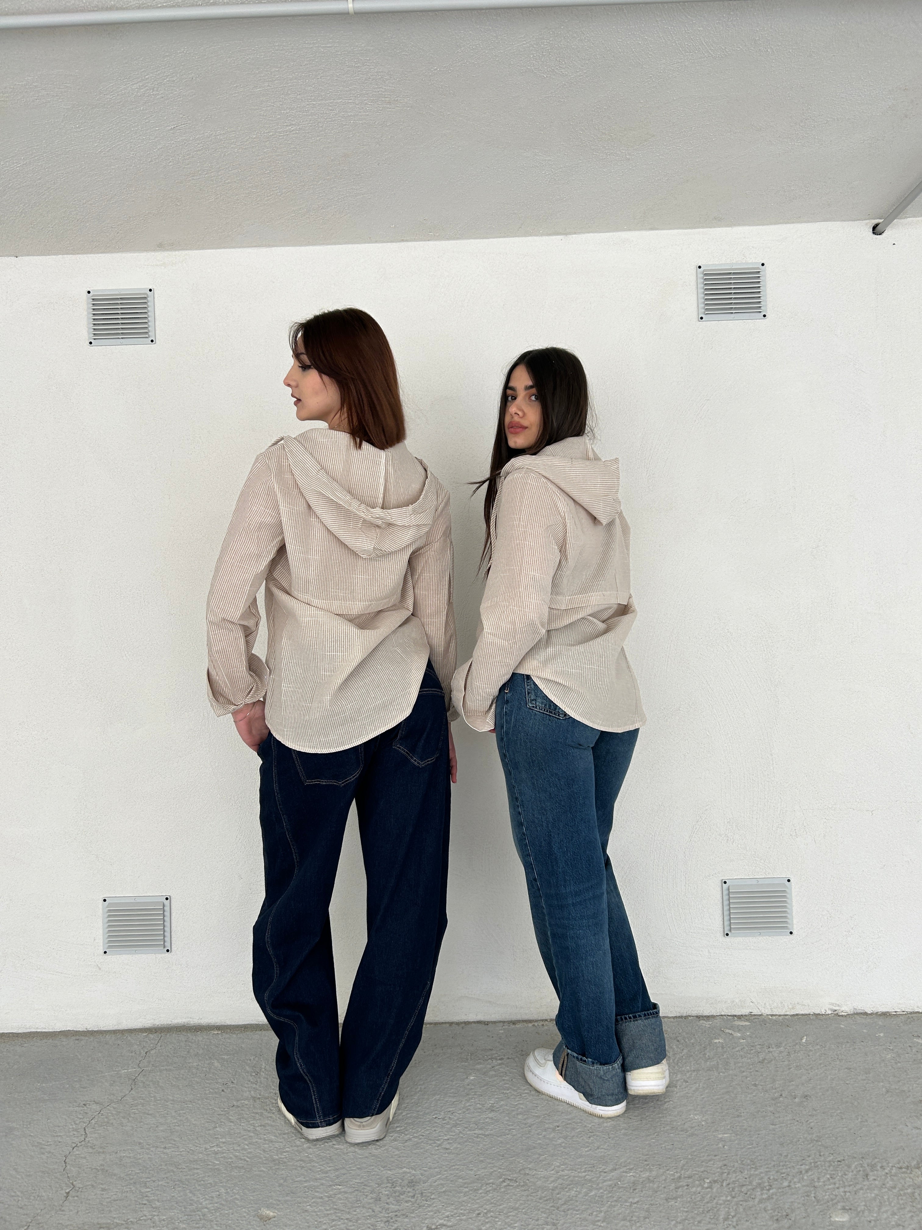 Camicie unisex beige