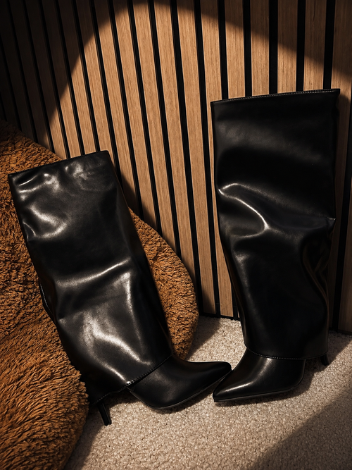 Black high boots