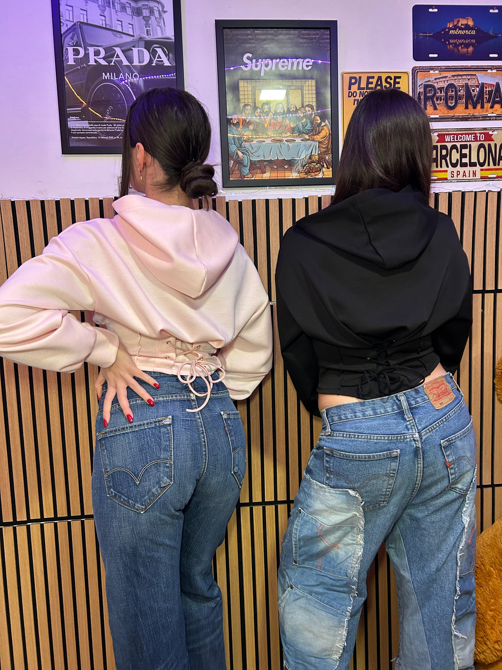 Felpa corsetto
