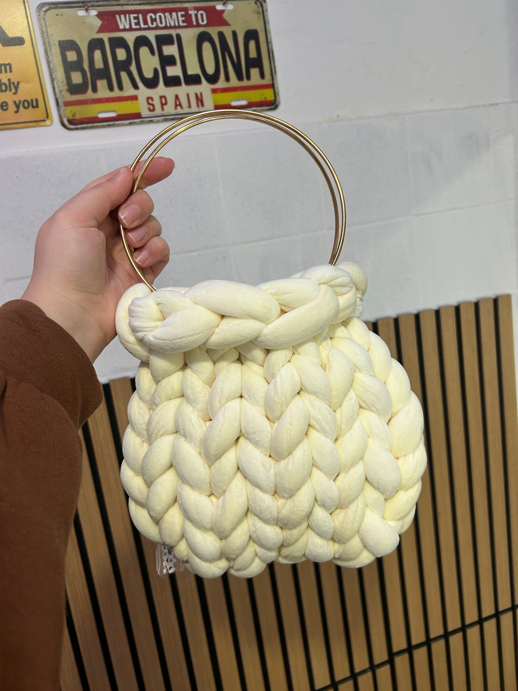 Borsa marshmallow panna