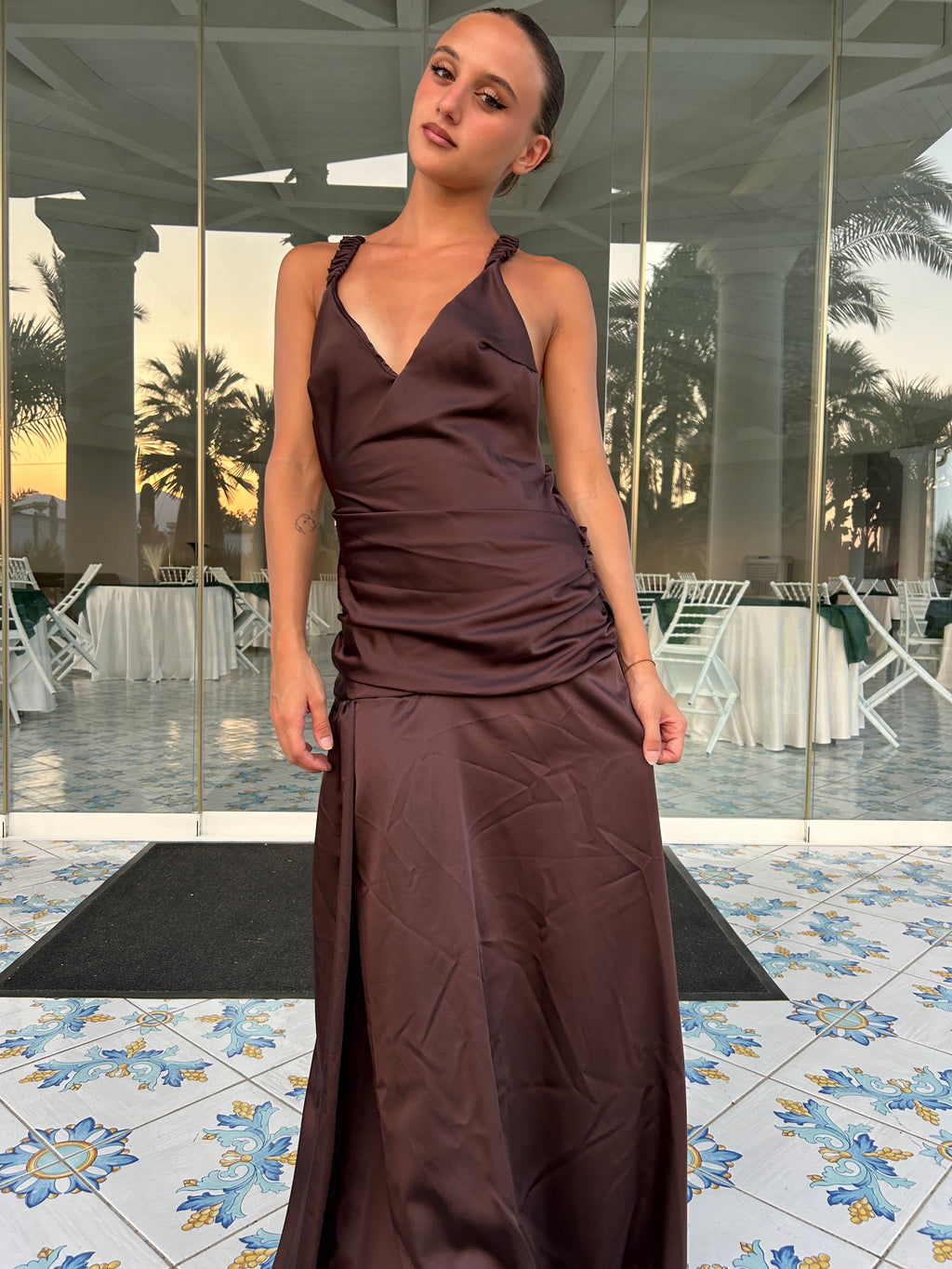 Dress zahira marrone