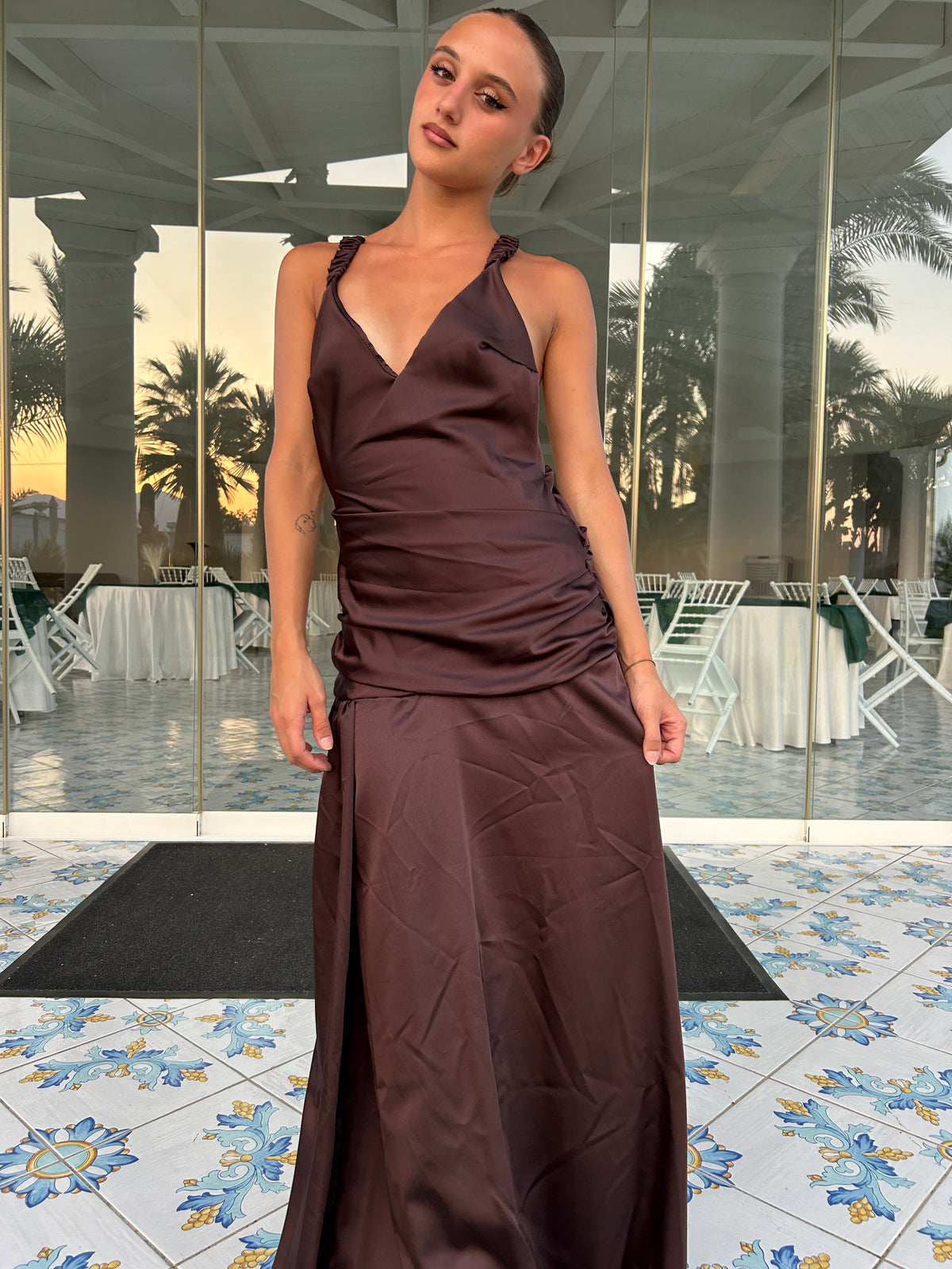 Dress zahira marrone