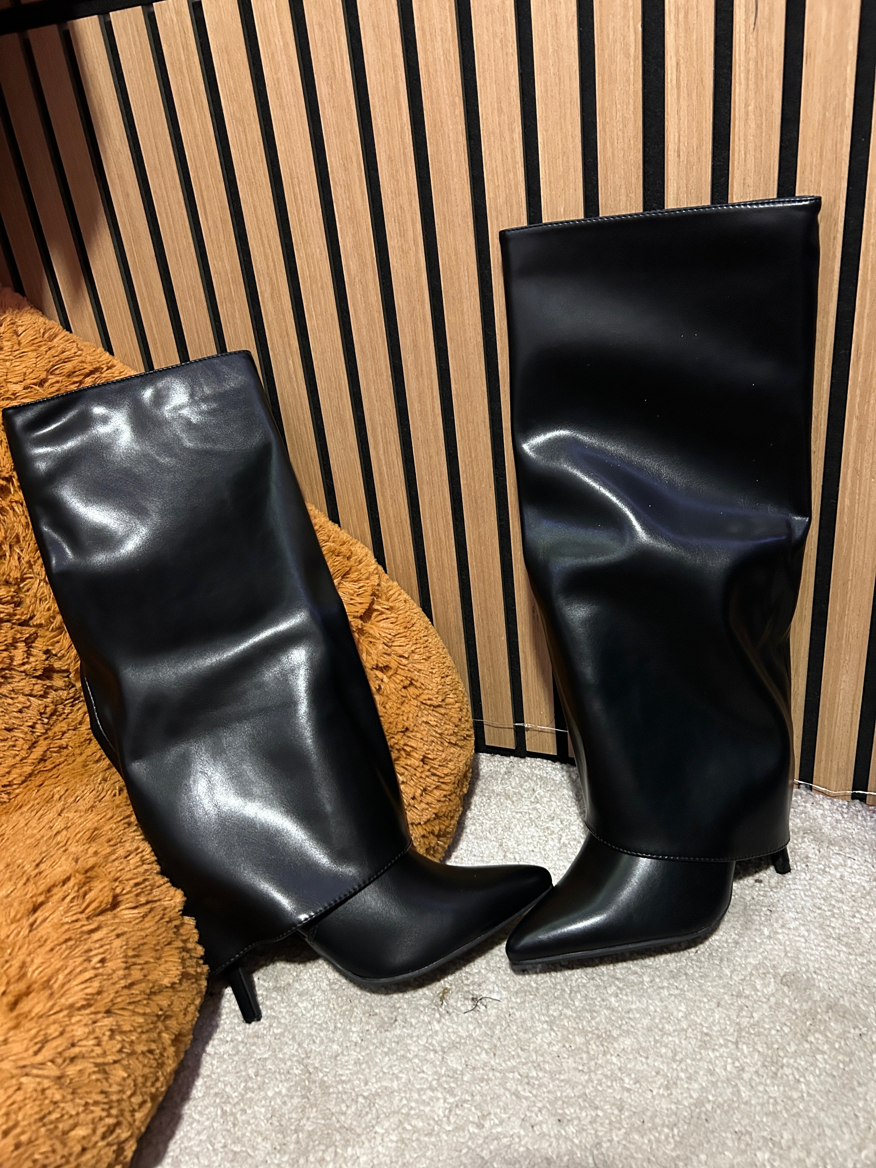 Black high boots