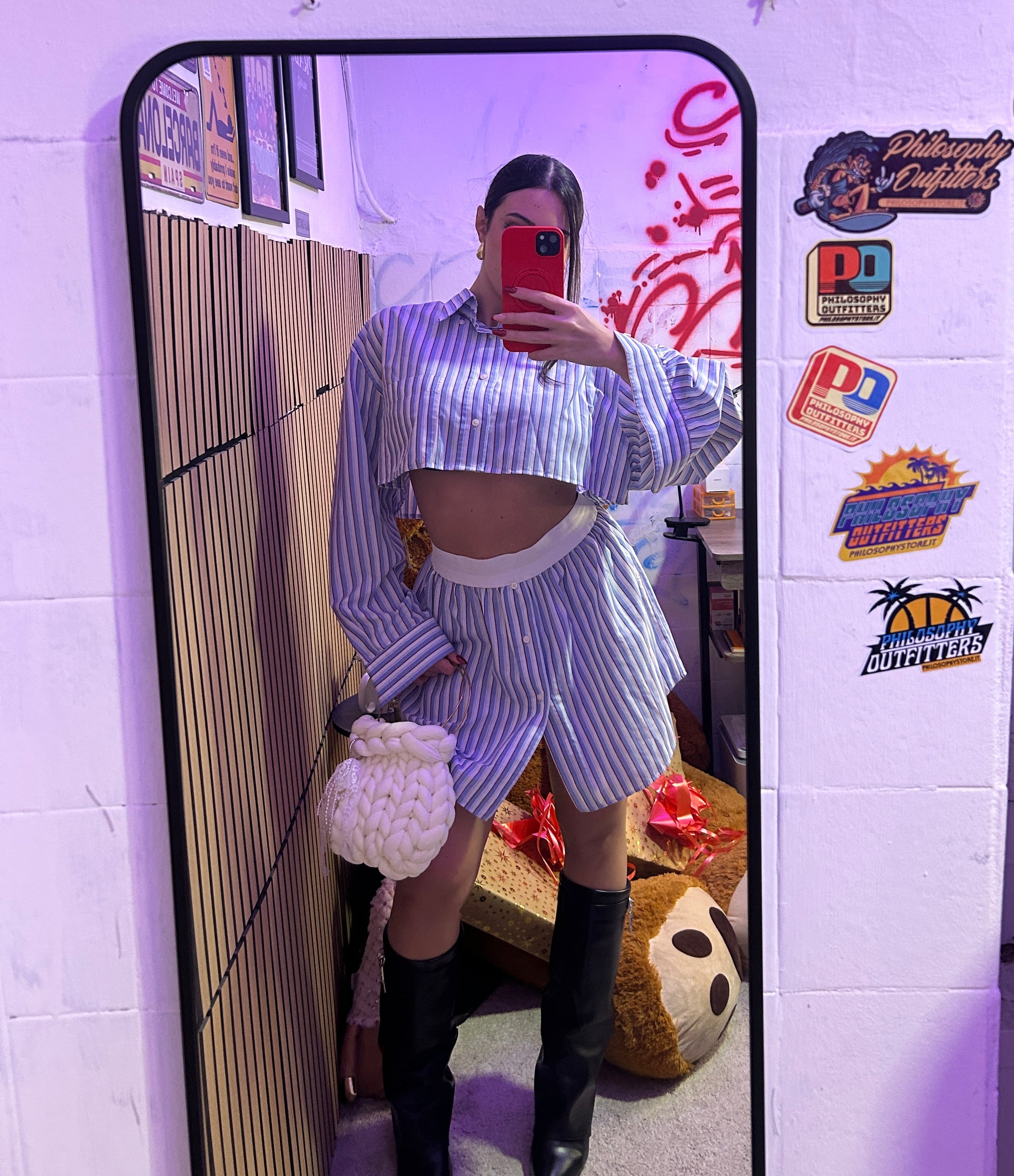 Coordinato Skin celeste