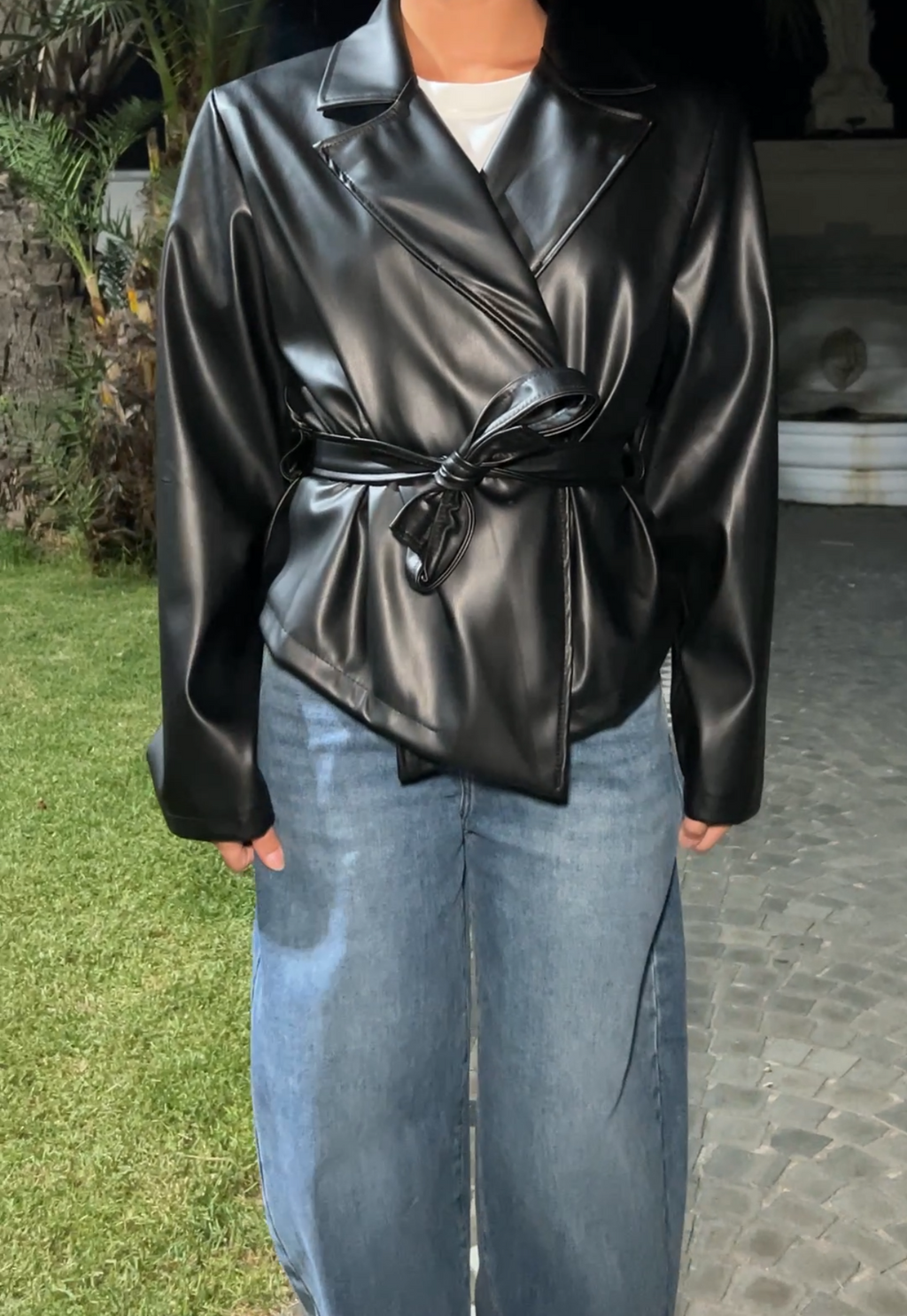 Trench ecopelle low