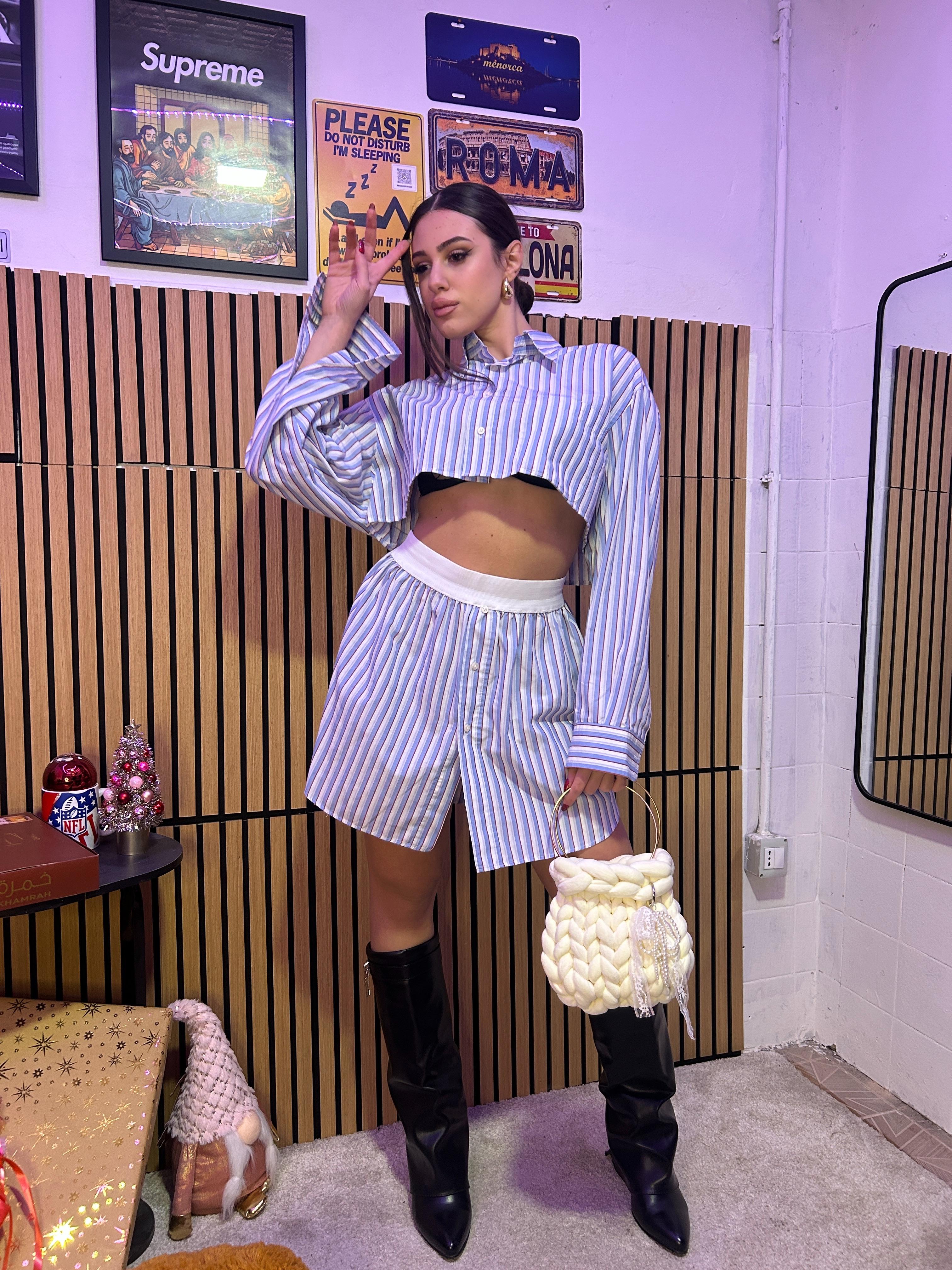 Coordinato Skin celeste