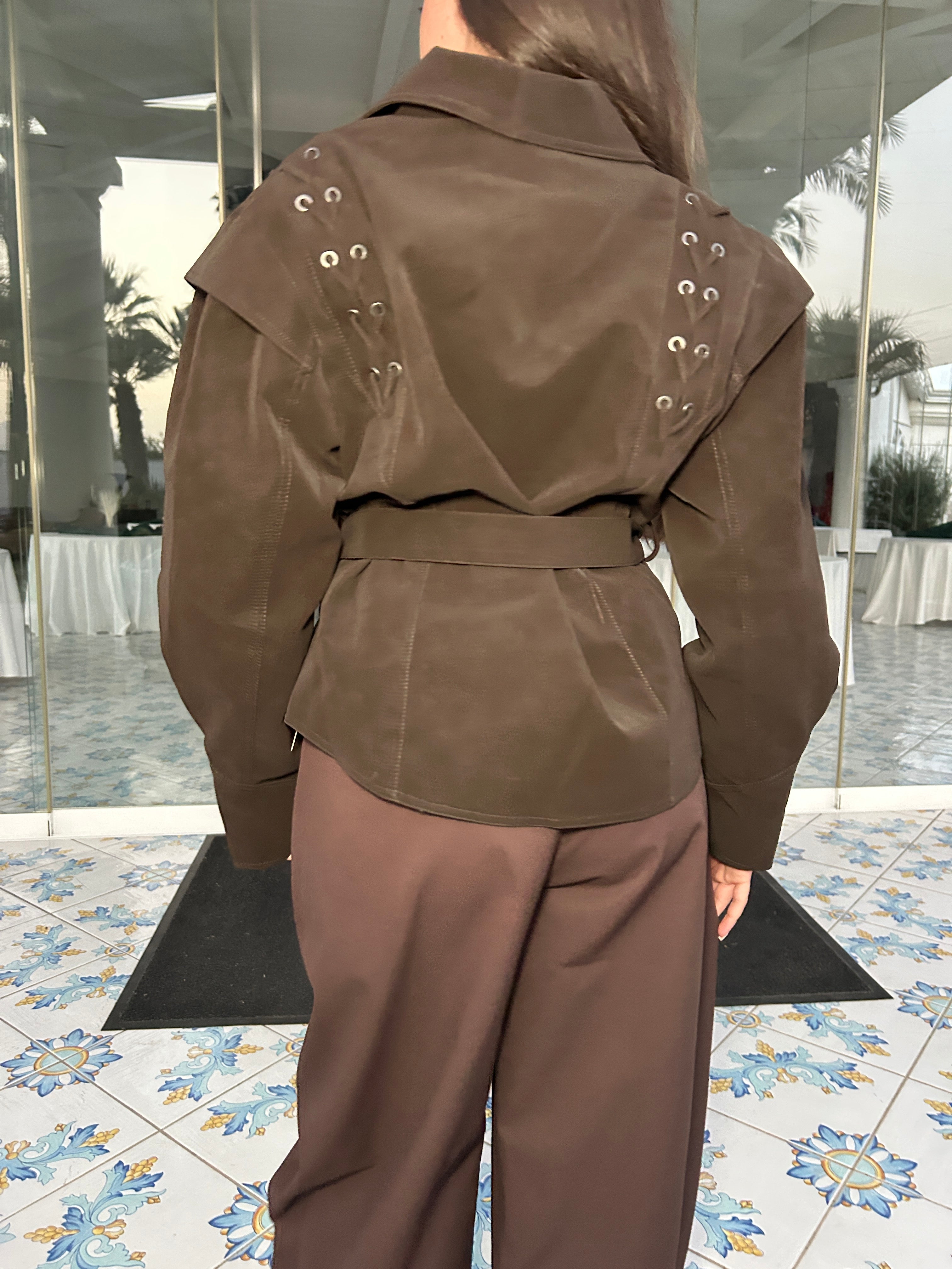 Trench camoscio