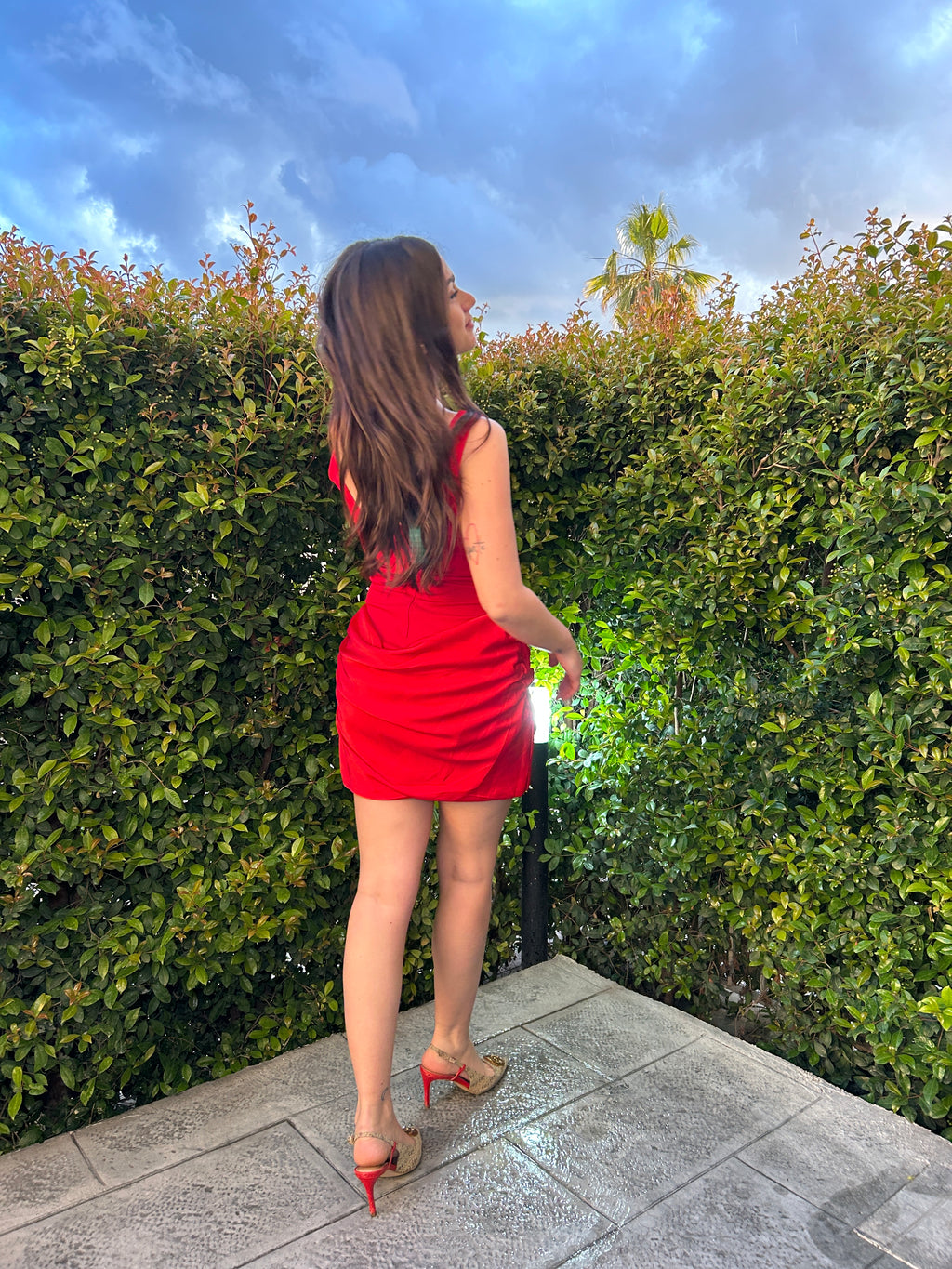 Dress Velvet rosso