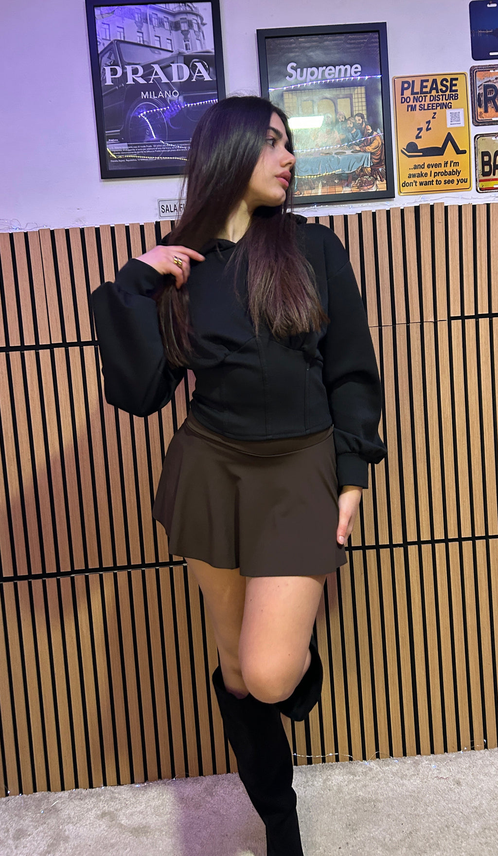 Gonna Femme marrone
