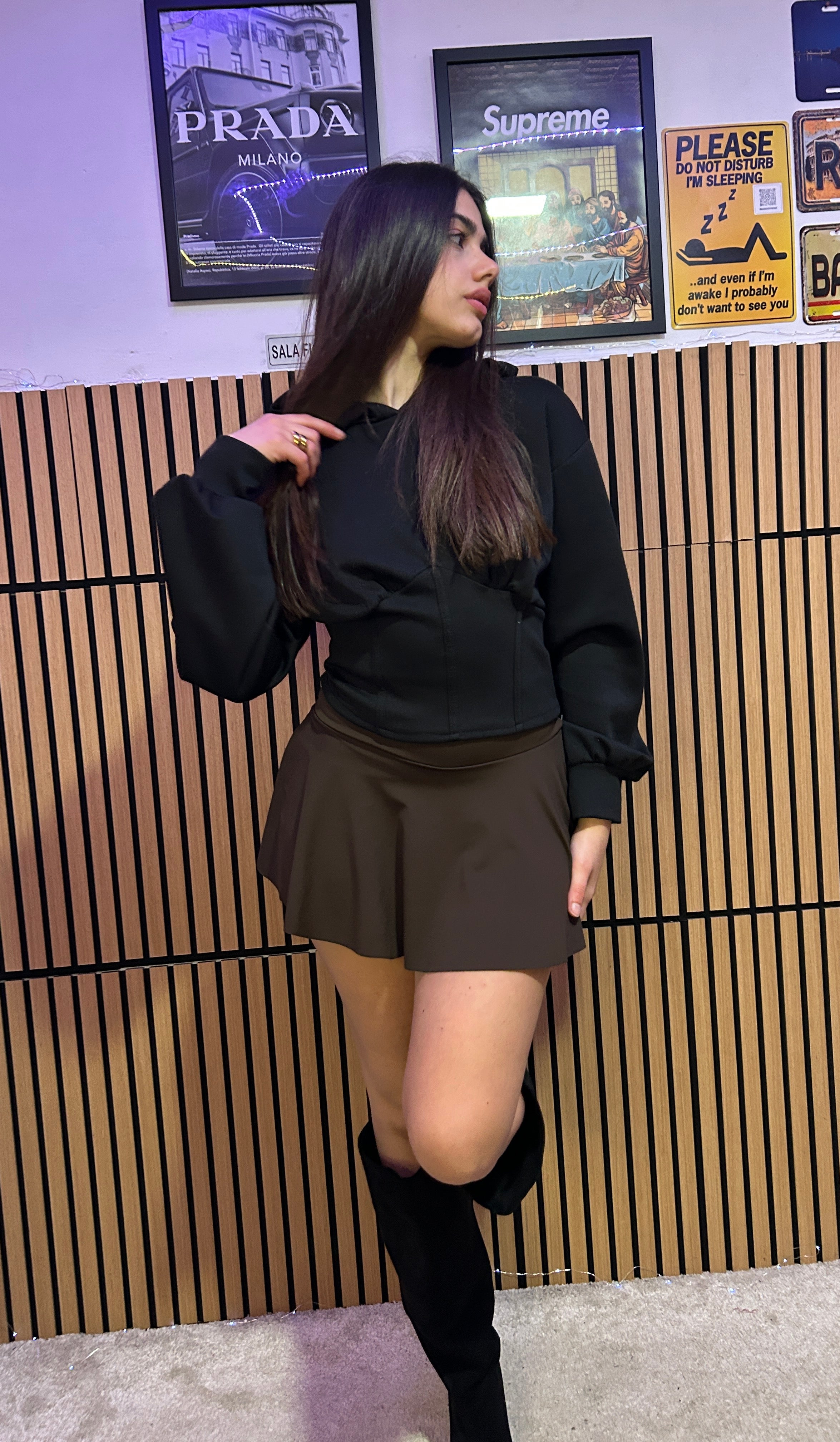 Gonna Femme marrone