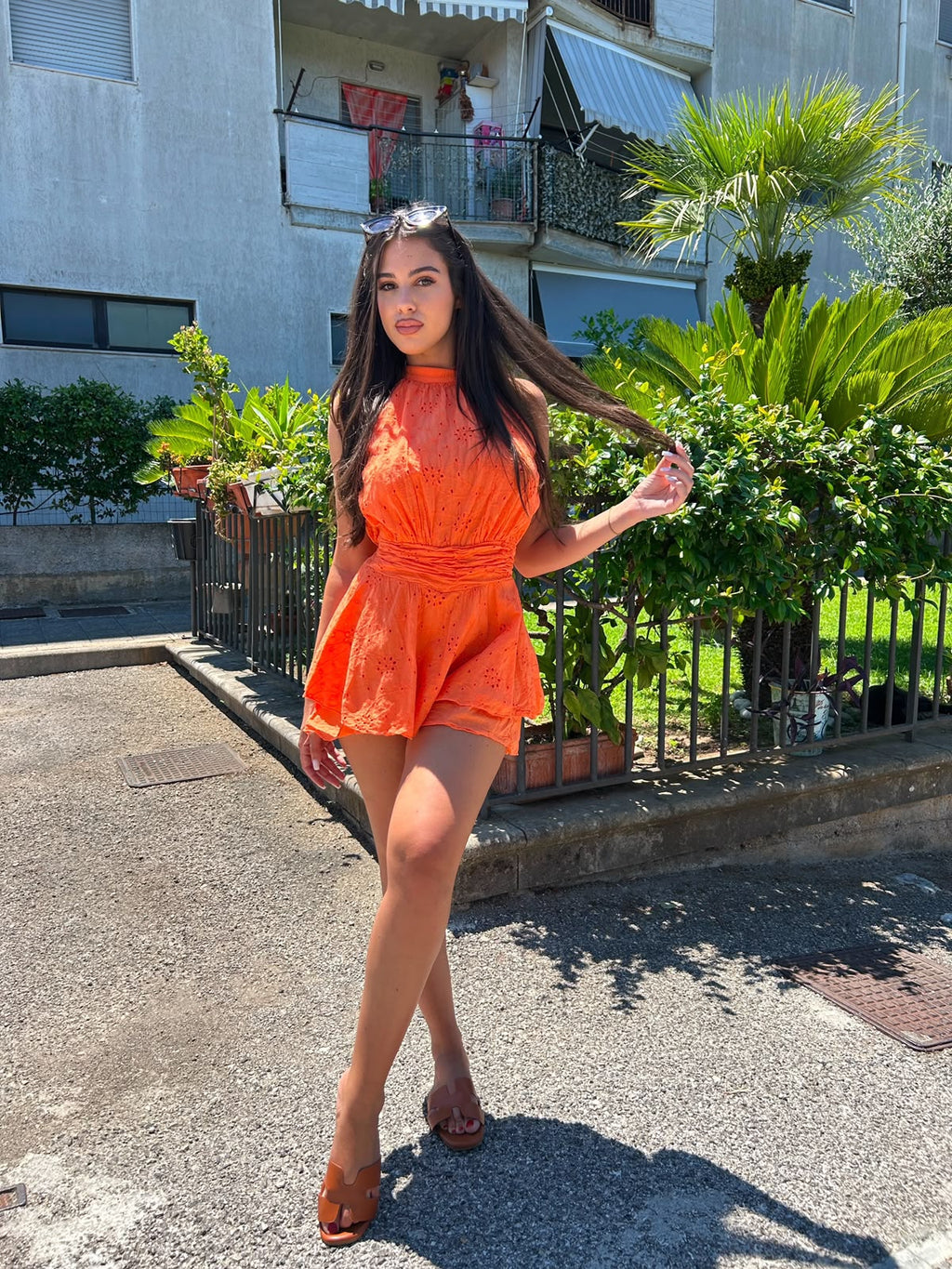 Mini dress sangallo America